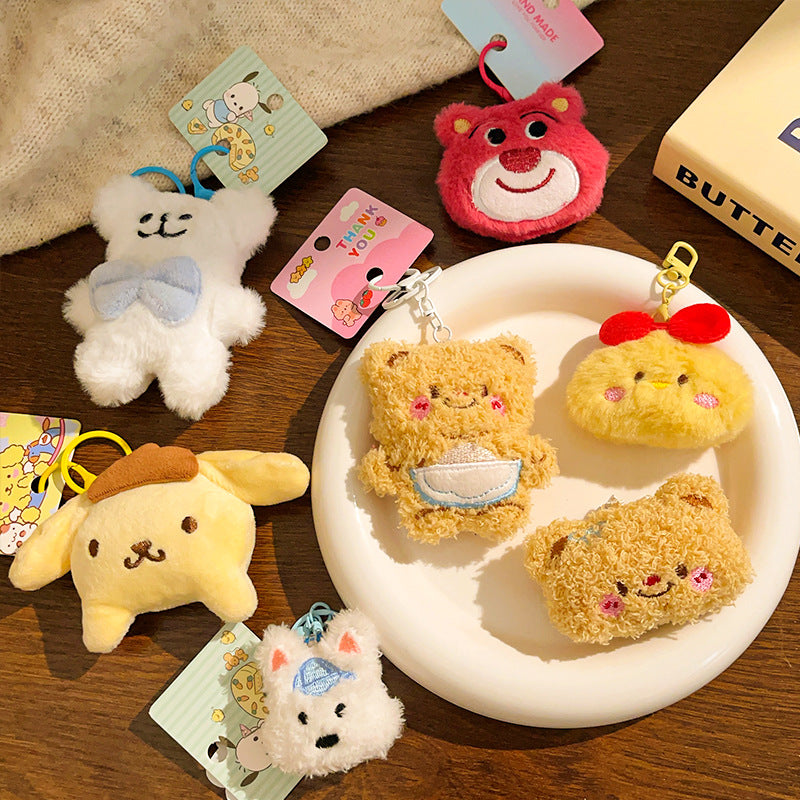 Wholesale Cute cartoon plush keychain